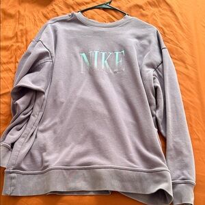 Nike Women's Lavender Crew Neck Sweater